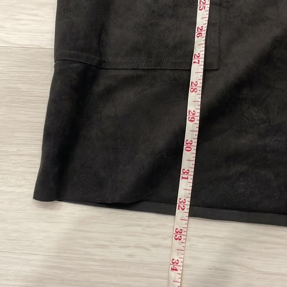 Aritzia Wilfred Free Nori Black Faux Suede Dress - Picture 10 of 10